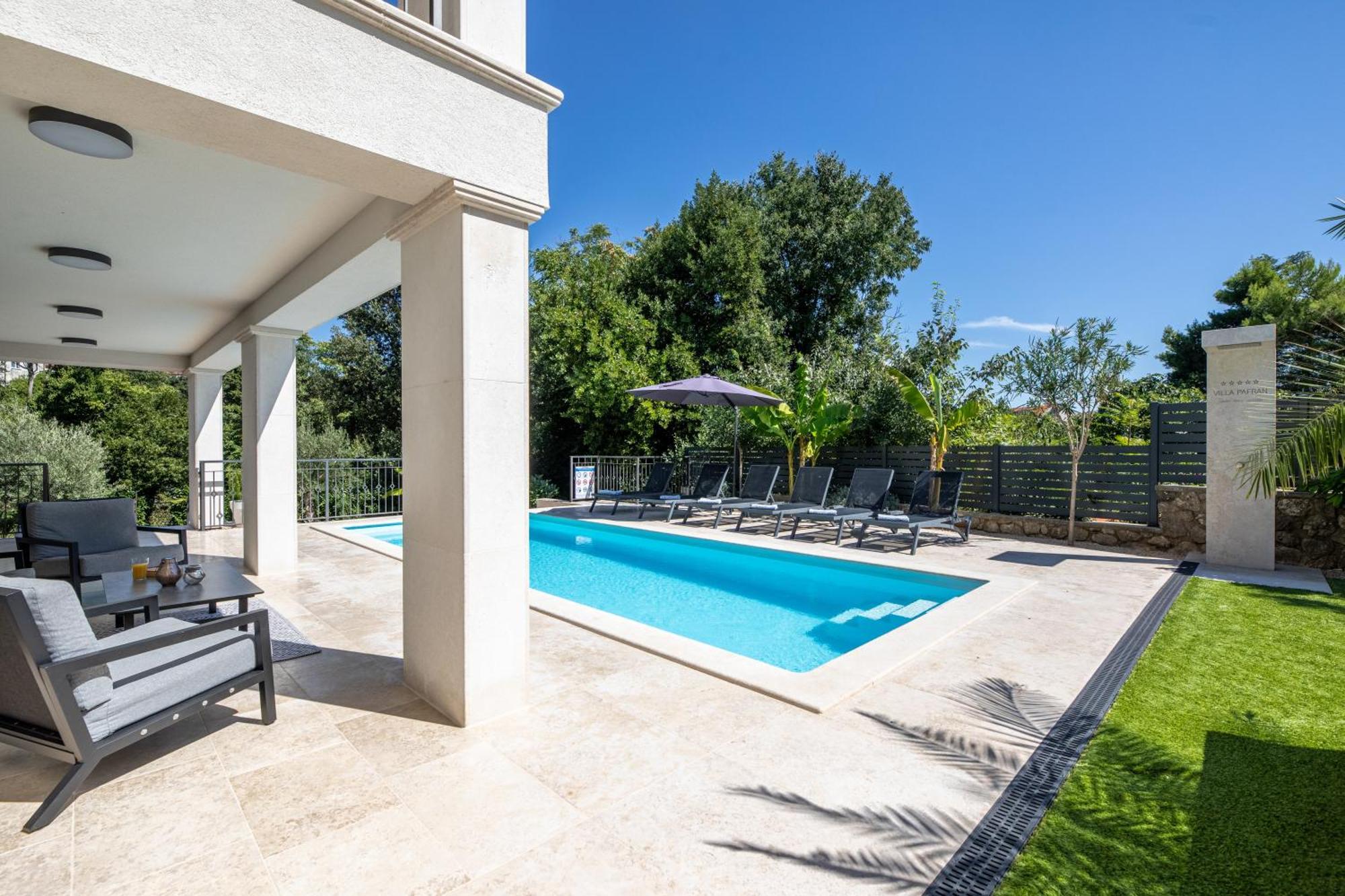 Villa Pafran With Heated Pool Krk クルク エクステリア 写真